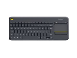 Logitech Wireless Touch Keyboard K400 Plus klawiatura RF Wireless AZERTY Francuski Czarny Logitech