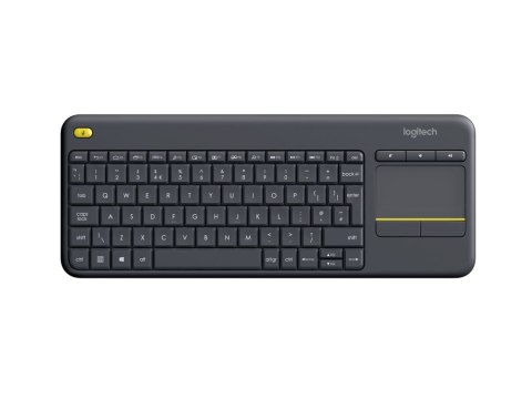 Logitech Wireless Touch Keyboard K400 Plus klawiatura RF Wireless AZERTY Francuski Czarny Logitech