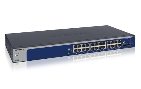 NETGEAR XS724EM Zarządzany L2 10G Ethernet (100/1000/10000) 1U Niebieski, Szary NETGEAR