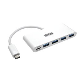 Tripp Lite U460-004-4A-C huby i koncentratory USB 3.2 Gen 1 (3.1 Gen 1) Type-C 5000 Mbit/s Biały Tripp Lite