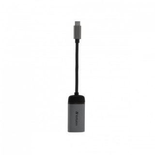 Verbatim 49143 adapter kablowy 0,1 m USB Type-C HDMI Czarny, Srebrny Verbatim