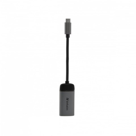 Verbatim 49143 adapter kablowy 0,1 m USB Type-C HDMI Czarny, Srebrny Verbatim