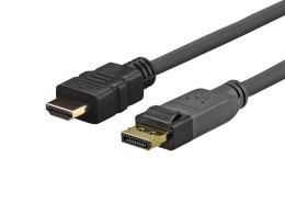 Vivolink 1.0m Displayport - HDMI 1 m Czarny Vivolink