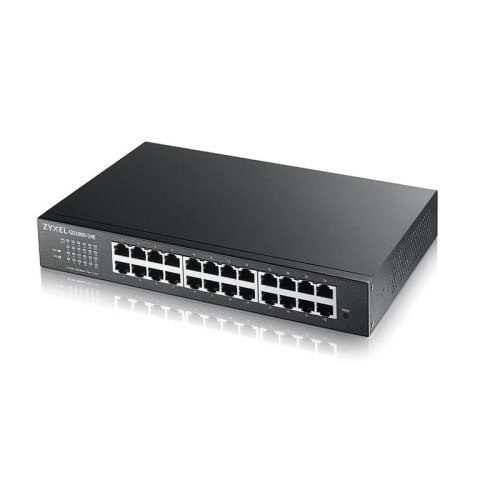 Zyxel GS1900-24E-EU0103F łącza sieciowe Zarządzany L2 Gigabit Ethernet (10/100/1000) 1U Czarny Zyxel