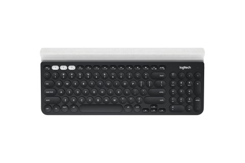 Logitech K780 Multi-Device Wireless Keyboard klawiatura RF Wireless + Bluetooth QWERTY Angielski Szary, Biały Logitech