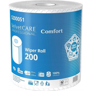 Velvet Czyściwo w rolce Velvet Care Comfort 200m 2w celuloza białe