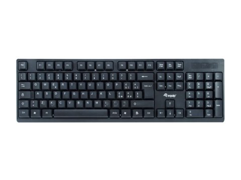 Equip 245223 klawiatura Dołączona myszka RF Wireless QWERTY Włoski Czarny Equip