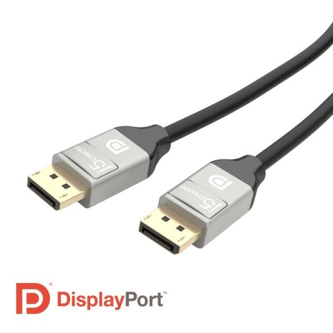 J5create JDC42 1,8 m DisplayPort Czarny, Szary J5create