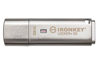 Kingston Technology IronKey Locker+ 50 pamięć USB 32 GB USB Typu-A 3.2 Gen 1 (3.1 Gen 1) Srebrny Kingston Technology