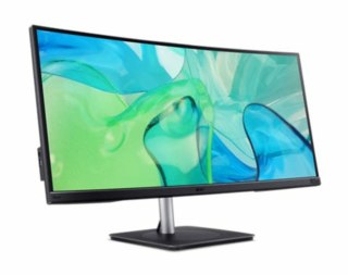 Acer CB343CUR monitor komputerowy 86,4 cm (34") 3440 x 1440 px UltraWide Quad HD LED Czarny, Srebrny Acer