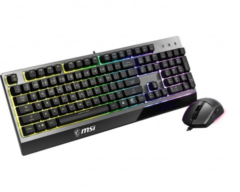 MSI VIGORGK30COMBOUS klawiatura Dołączona myszka USB QWERTY UK międzynarodowy Czarny MSI