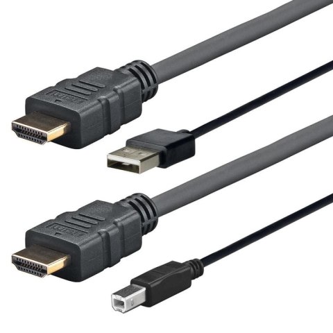 Vivolink PROHDMIUSBAB3AMP kabel HDMI 3 m HDMI Typu A (Standard) Czarny Vivolink