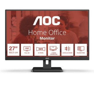 AOC 27E3UM monitor komputerowy 68,6 cm (27") 1920 x 1080 px Full HD Czarny AOC