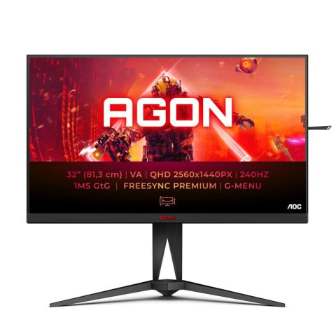 AOC AGON 5 AG325QZN/EU LED display 80 cm (31.5") 2560 x 1440 px Quad HD Czarny AOC