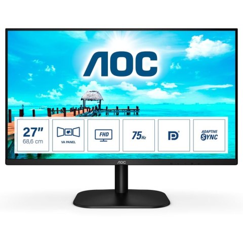 AOC B2 27B2QAM LED display 68,6 cm (27") 1920 x 1080 px Full HD Czarny AOC