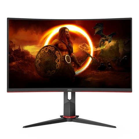 AOC CQ27G2S/BK monitor komputerowy 68,6 cm (27") 2560 x 1440 px Quad HD Czarny, Czerwony AOC