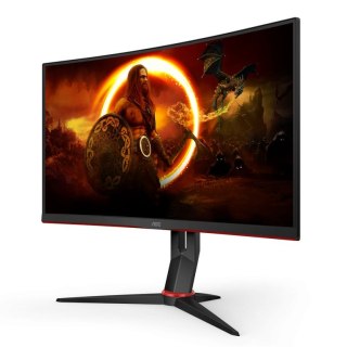 AOC CQ27G2S/BK monitor komputerowy 68,6 cm (27") 2560 x 1440 px Quad HD Czarny, Czerwony AOC