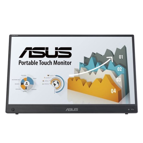 ASUS ZenScreen MB16AHT monitor komputerowy 39,6 cm (15.6") 1920 x 1080 px Full HD Ekran dotykowy Czarny ASUS