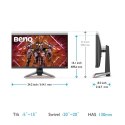 BenQ 9H.LKTLA.TBE monitor komputerowy 68,6 cm (27") 3840 x 2160 px 2K Ultra HD LED Czarny BenQ