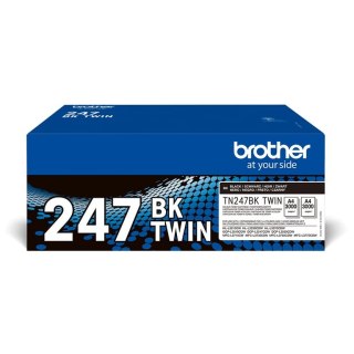 Brother TN-247BKTWIN kaseta z tonerem 2 szt. Oryginalny Czarny Brother