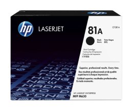 HP Oryginalny wkład laserowy 81A LaserJet, czarny HP