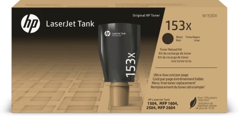 HP Oryginalny zestaw do uzupełniania czarnego tonera 153X LaserJet Tank HP