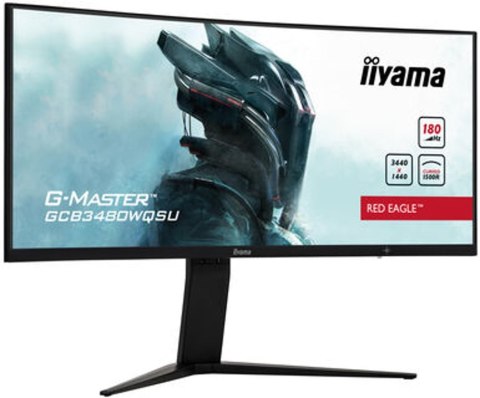 Iiyama G-MASTER GCB3480WQSU-B1 monitor komputerowy 86,4 cm (34") 3440 x 1440 px UltraWide Quad HD LCD Czarny Iiyama