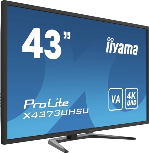 Iiyama ProLite X4373UHSU-B1 monitor komputerowy 108 cm (42.5") 3840 x 2160 px 4K Ultra HD Czarny Iiyama