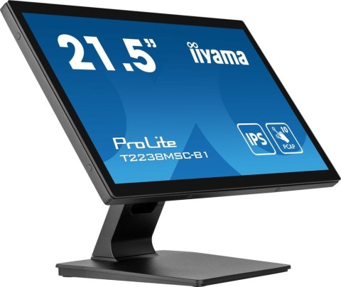 Iiyama ProLite T2238MSC-B1 monitor komputerowy 54,6 cm (21.5") 1920 x 1080 px Full HD LED Ekran dotykowy Czarny Iiyama