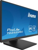 Iiyama ProLite T2252MSC-B2 monitor komputerowy 54,6 cm (21.5") 1920 x 1080 px Full HD LCD Ekran dotykowy Czarny Iiyama