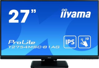 Iiyama ProLite T2754MSC-B1AG monitor komputerowy 68,6 cm (27") 1920 x 1080 px Full HD LED Ekran dotykowy Przeznaczony dla wielu  Iiyama