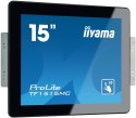 Iiyama ProLite TF1515MC-B2 monitor komputerowy 38,1 cm (15") 1024 x 768 px XGA LED Ekran dotykowy Czarny Iiyama