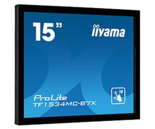 Iiyama ProLite TF1534MC-B7X monitor komputerowy 38,1 cm (15") 1024 x 768 px XGA LED Ekran dotykowy Przeznaczony dla wielu użytko Iiyama