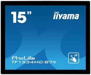 Iiyama ProLite TF1534MC-B7X monitor komputerowy 38,1 cm (15") 1024 x 768 px XGA LED Ekran dotykowy Przeznaczony dla wielu użytko Iiyama