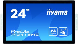 Iiyama ProLite TF2415MC-B2 monitor komputerowy 60,5 cm (23.8") 1920 x 1080 px Full HD LCD Ekran dotykowy Przeznaczony dla wielu  Iiyama