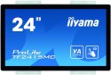 Iiyama ProLite TF2415MC-B2 monitor komputerowy 60,5 cm (23.8") 1920 x 1080 px Full HD LCD Ekran dotykowy Przeznaczony dla wielu  Iiyama