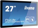 Iiyama ProLite TF2738MSC-B2 monitor komputerowy 68,6 cm (27") 1920 x 1080 px Full HD LED Ekran dotykowy Przeznaczony dla wielu u Iiyama