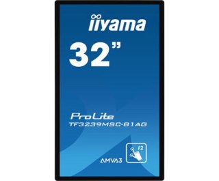 Iiyama ProLite TF3239MSC-B1AG monitor komputerowy 80 cm (31.5") 1920 x 1080 px Full HD LED Ekran dotykowy Przeznaczony dla wielu Iiyama