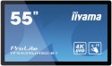 Iiyama ProLite TF5539UHSC-B1AG monitor komputerowy 139,7 cm (55") 3840 x 2160 px 4K Ultra HD LED Ekran dotykowy Przeznaczony dla Iiyama