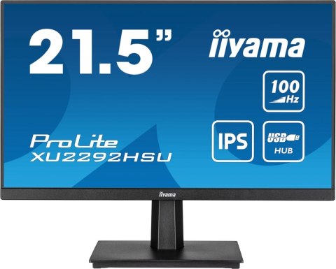 Iiyama ProLite XU2292HSU-B6 monitor komputerowy 54,6 cm (21.5") 1920 x 1080 px Full HD LED Czarny Iiyama