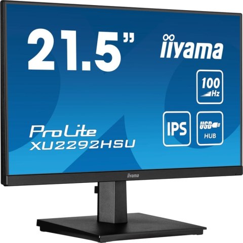 Iiyama ProLite XU2292HSU-B6 monitor komputerowy 54,6 cm (21.5") 1920 x 1080 px Full HD LED Czarny Iiyama