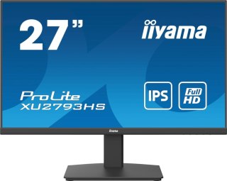 Iiyama ProLite XU2793HS-B6 monitor komputerowy 68,6 cm (27") 1920 x 1080 px Full HD LED Czarny Iiyama