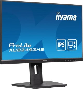 Iiyama ProLite XUB2493HS-B6 monitor komputerowy 60,5 cm (23.8") 1920 x 1080 px Full HD LED Czarny Iiyama