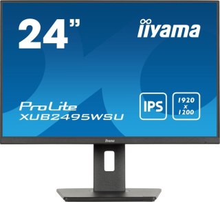 Iiyama ProLite XUB2495WSU-B7 monitor komputerowy 61 cm (24") 1920 x 1200 px 4K Ultra HD LED Czarny Iiyama