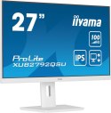 Iiyama ProLite XUB2792QSU-W6 monitor komputerowy 68,6 cm (27") 2560 x 1440 px Wide Quad HD LED Biały Iiyama