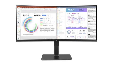 LG 34BQ77QB-B monitor komputerowy 86,4 cm (34") 3440 x 1440 px UltraWide Quad HD LED Czarny LG