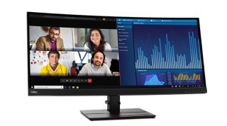 Lenovo ThinkVision P34w-20 LED display 86,7 cm (34.1") 3440 x 1440 px Wide Quad HD Czarny Lenovo