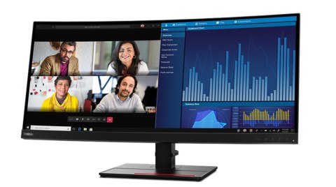 Lenovo ThinkVision P34w-20 LED display 86,7 cm (34.1") 3440 x 1440 px Wide Quad HD Czarny Lenovo