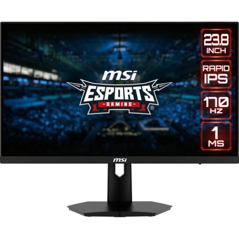 MSI G244F E2 monitor komputerowy 60,5 cm (23.8") 1920 x 1080 px Full HD Czarny MSI