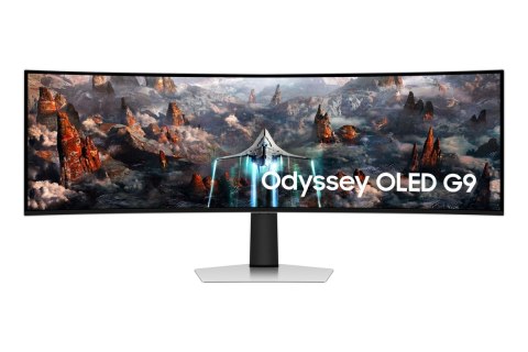 Samsung Odyssey G93SC monitor komputerowy 124,5 cm (49") 5120 x 1440 px Dual QHD OLED Srebrny Samsung